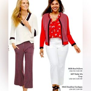 Cabi White Lido Cropped Wide Leg Jeans #5690 Size 2